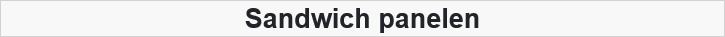 Sandwich panelen