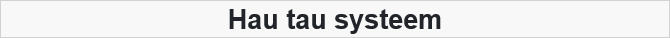 Hau tau systeem